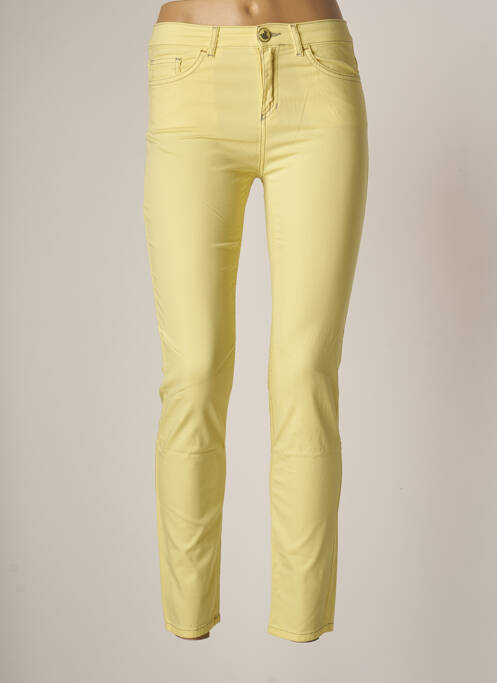 Pantalon slim galben ELISA CAVALETTI femeie