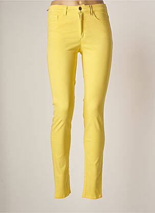 Pantalon slim galben COUTURIST femeie