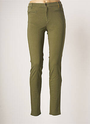 Pantalon slim verde COUTURIST femeie
