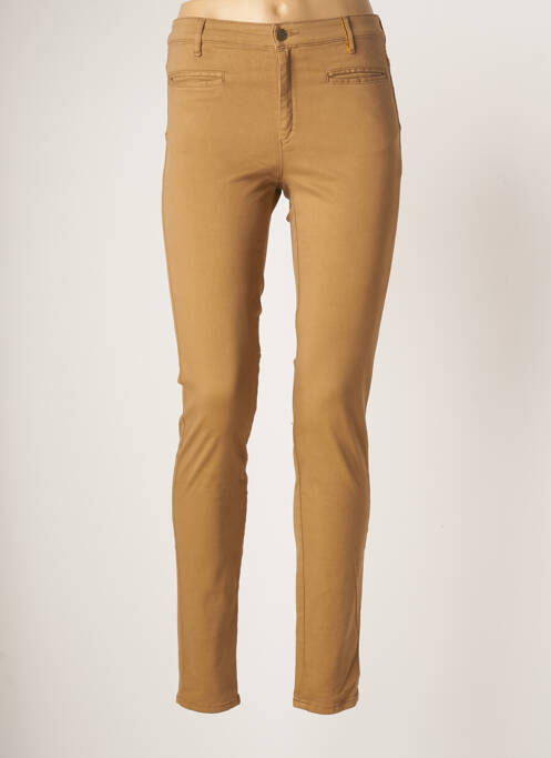 Pantalon slim bej COUTURIST femeie