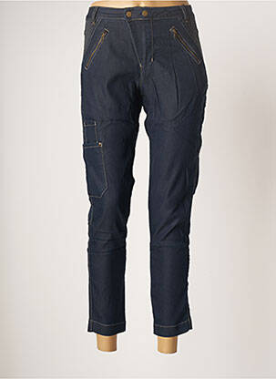 Blugi cu croială slim albastru EVA KAYAN femeie