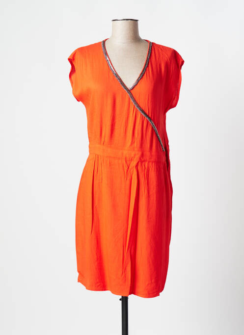 Rochie midi portocaliu ONE STEP femeie