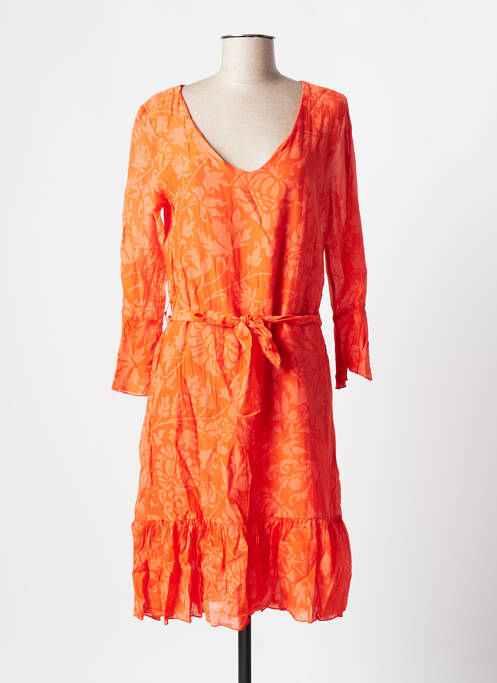 Rochie midi portocaliu LA FEE MARABOUTEE femeie