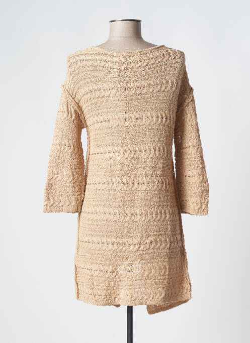 Vestă cu mâneci lungi bej CREAM femeie