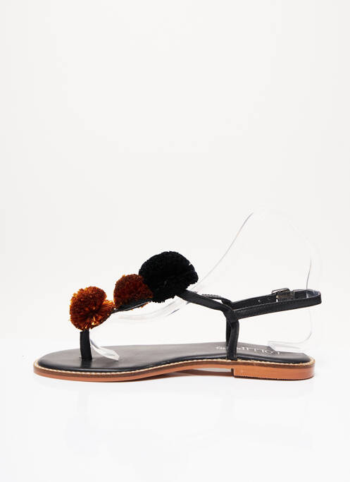 Șlapi negru LOLIPOP femeie