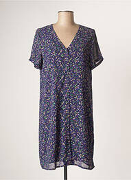 Rochie scurtă mâneci scurte mâneci scurte violet CERISE BLUE femme