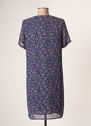 Rochie scurtă mâneci scurte mâneci scurte violet CERISE BLUE femeie