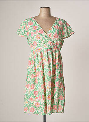 Rochie scurtă croială evazată mâneci scurte verde VERO MODA femeie