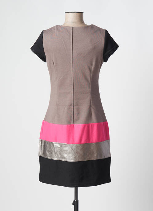 Rochie scurtă bej MISS CAPTAIN femeie