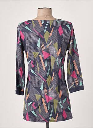 Tricou mâneci 3/4 mâneci 3/4 albastru BLANCHEPORTE femeie