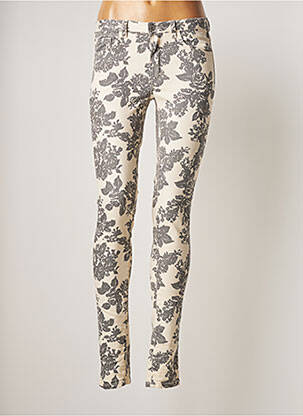 Pantalon slim bej VILA femeie