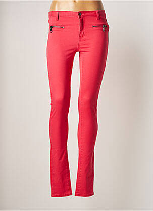 Pantalon slim conic mărime normală roz VILA femeie