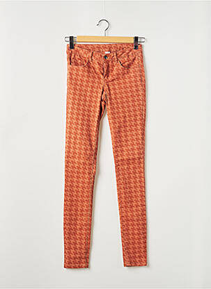 Pantalon slim talie joasă talie joasă portocalie VILA femeie