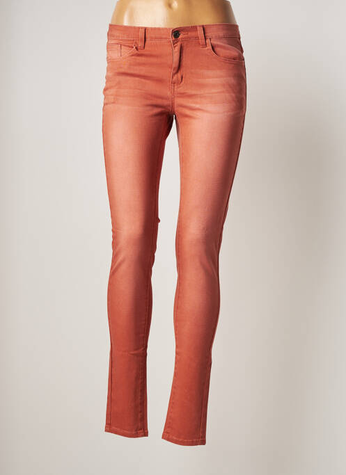 Pantalon slim roz VILA femeie