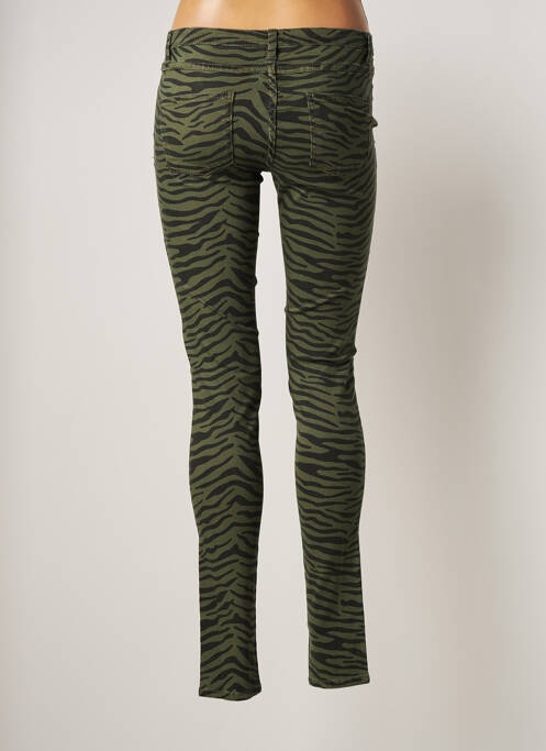 Pantalon slim verde VILA femeie