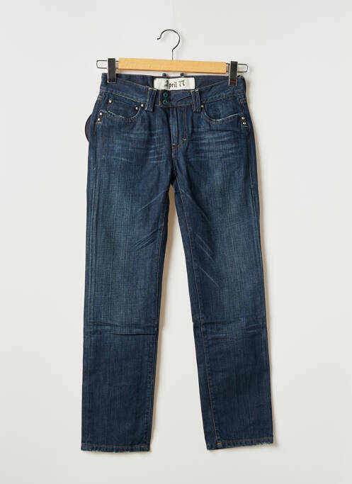 Blugi cu croială dreaptă albastru APRIL 77 femeie