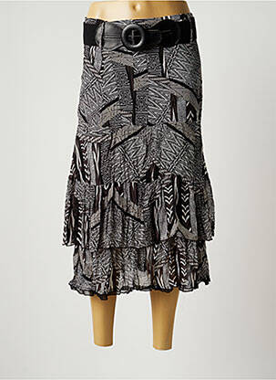 Fustă midi negru MOKA'S femeie