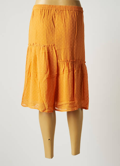 Fustă midi portocaliu SPARKZ femeie