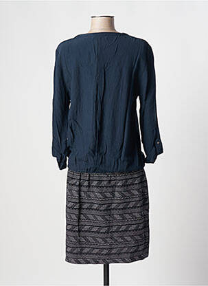 Rochie midi mâneci lungi mâneci lungi albastru MOKA'S femeie