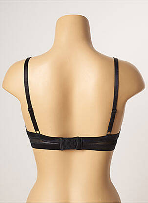 Sutien efect material satinat top sutien push-up negru PASSIONATA femeie