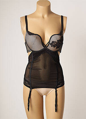 Corset/jartieră cu armatură negru VALEGE femeie
