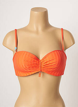 Sutien de costum de baie elasticitate sutien balconet cu decolteu înalt portocalie CHERRY BEACH femeie
