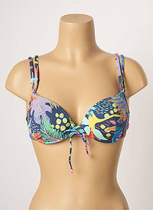 Sutien de costum de baie elasticitate top sutien modelat albastru CHERRY BEACH femeie