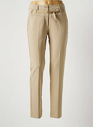 Pantalon slim bej EVA KAYAN femeie