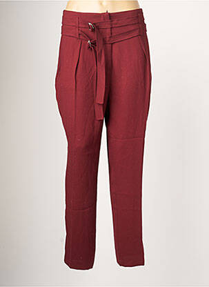 Pantalon drept roșu EVA KAYAN femeie