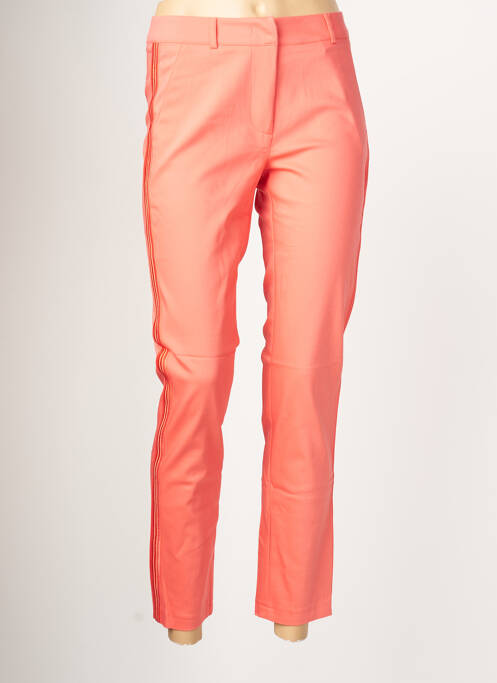 Pantalon chino țesătură poplin mărime normală roz EVA KAYAN femme