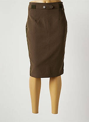 Fustă midi verde EVA KAYAN femeie