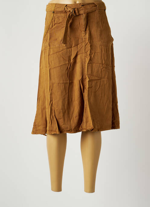 Fustă midi maro EVA KAYAN femeie