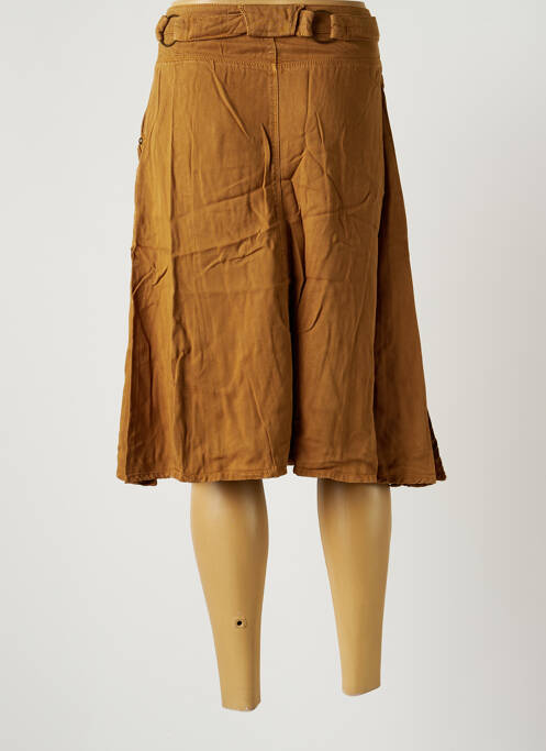 Fustă midi maro EVA KAYAN femeie