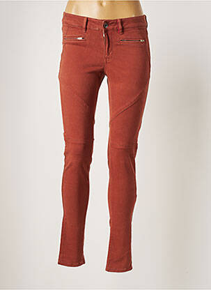 Pantalon slim talie joasă talie joasă maro COUTURIST femme