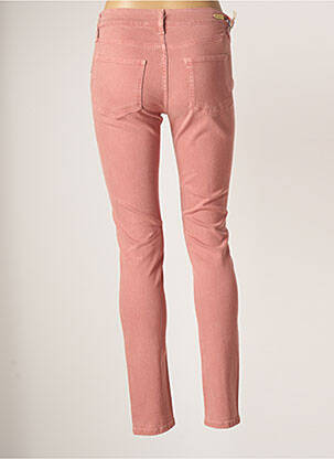 Pantalon slim talie joasă talie joasă roz DESGASTE femeie