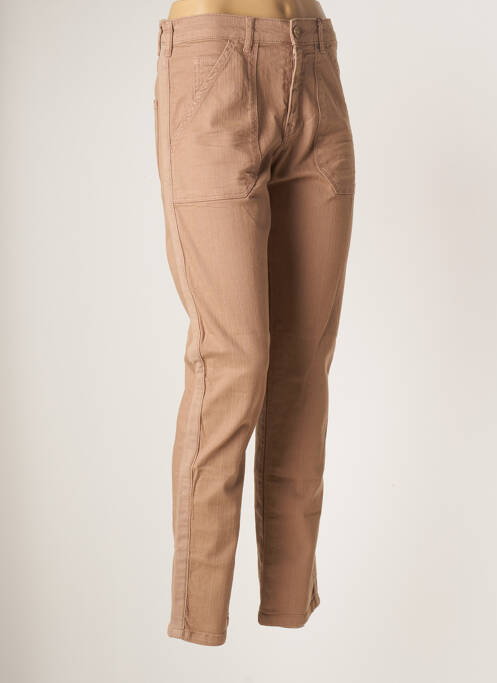 Pantalon slim bej BÔ-M femeie