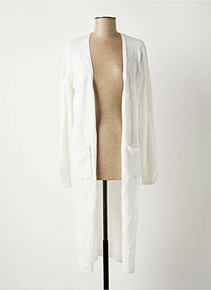 Vestă cu mâneci lungi alb ROSE femeie