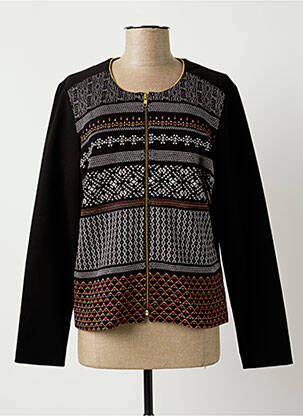 Jachete casual guler rotund negru DIANE LAURY femeie