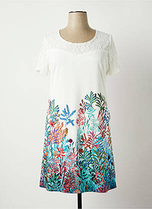 Rochie midi alb NIKI PARIS femeie