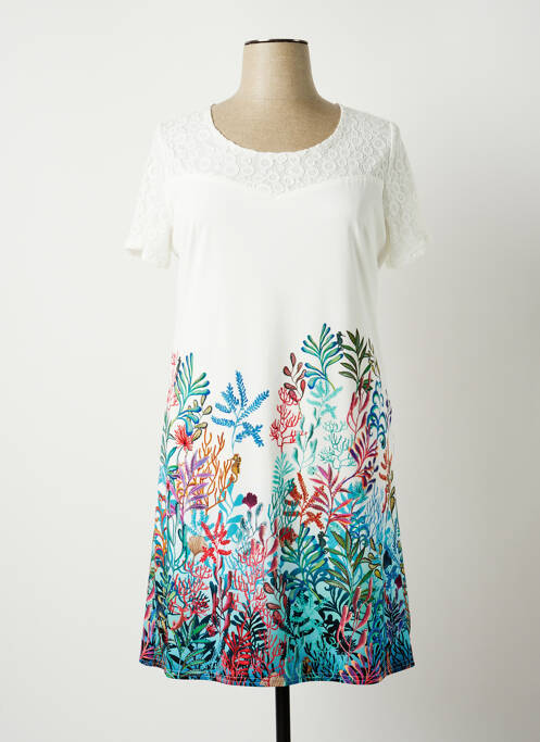 Rochie midi alb NIKI PARIS femeie