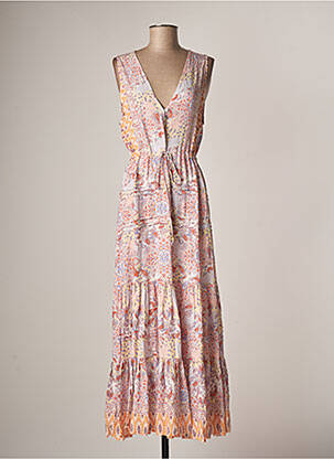 Rochie lungă portocaliu LAST QUEEN femeie