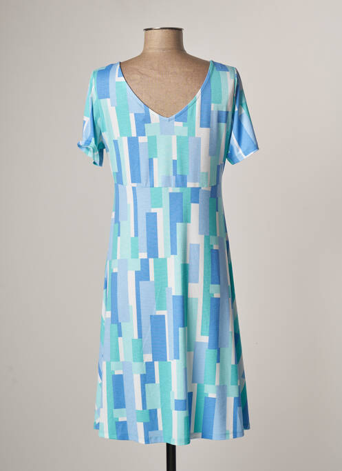 Rochie midi albastru MARBLE femeie