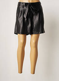 Șort țesătură imitație de piele mărime normală negru ROSE MON AMOUR femme
