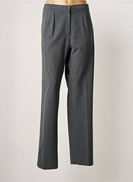 Pantalon drept închidere cu fermoar sub clapetă cu nasturi mărime normală gri GRIFFON femme