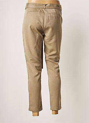 Pantalon 7/8 închidere cu fermoar sub clapetă cu cârlig talie joasă verde ROSE femeie