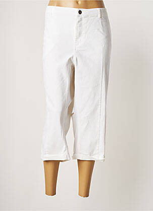 Pantalon trei sferturi alb ADIA femeie