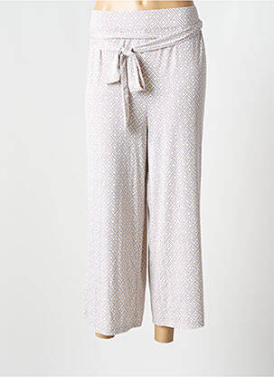 Pantalon 7/8 elasticitate mărime normală bej MARBLE femeie