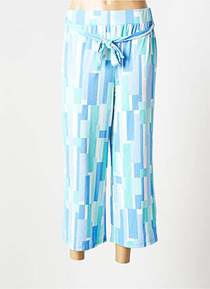Pantalon 7/8 elasticitate albastru MARBLE femeie