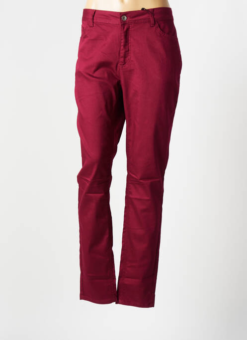 Pantalon slim roșu JENSEN femeie