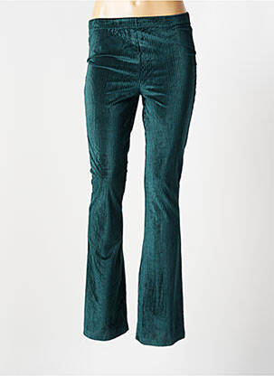 Pantalon evazat elasticitate mărime normală verde LOFTY MANNER femeie